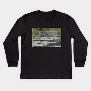 A Pond at The Brickworks in Toronto Kids Long Sleeve T-Shirt